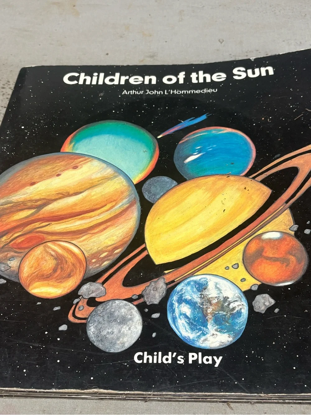 Vintage Children of the Sun Space Book Arthur John L'Hommedieu